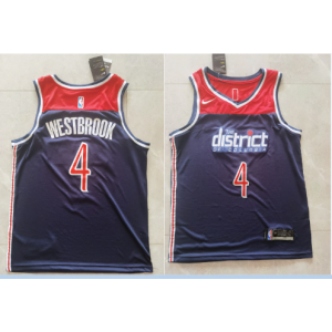 NBA Wizards 4 Westbrook Navy 2020 New Nike Men Jersey