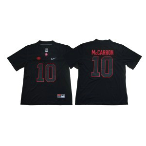 NCAA Alabama Crimson Tide 10 AJ McCarron Black Shadow Legend Limited Men Jersey