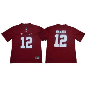 NCAA Alabama Crimson Tide 12 Joe Namath Red Legend Limited Men Jersey