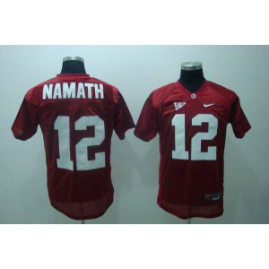 NCAA Alabama Crimson Tide 12 Joe Namath Red Men Jersey