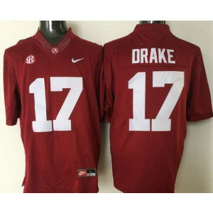 NCAA Alabama Crimson Tide 17 Kenyan Drake Red Men Jersey