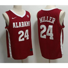 NCAA Alabama Crimson Tide 24 Brandon Miller Red Limited Men Jersey