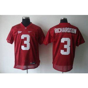 NCAA Alabama Crimson Tide 3 Trent Richardson Red Men Jersey
