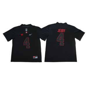 NCAA Alabama Crimson Tide 4 Jerry Jeudy Black Shadow Legend Limited Men Jersey