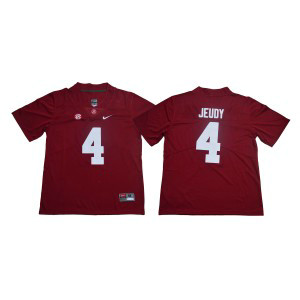 NCAA Alabama Crimson Tide 4 Jerry Jeudy Red Legend Limited Men Jersey