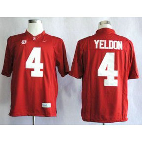NCAA Alabama Crimson Tide 4 T.J Yeldon Red Limited Men Jersey
