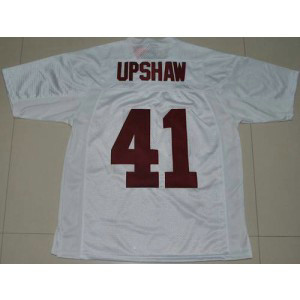 NCAA Alabama Crimson Tide 41 Courtney Upshaw White Men Jersey