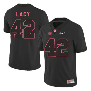 NCAA Alabama Crimson Tide 42 Eddie Lacy Black Football Men Jersey
