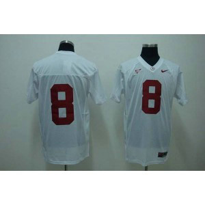NCAA Alabama Crimson Tide 8 Julio Jones White Men Jersey