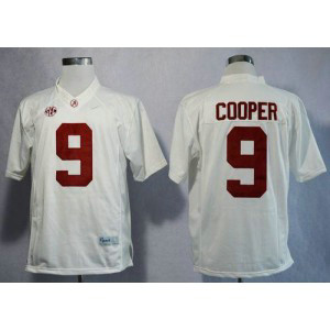 NCAA Alabama Crimson Tide 9 Amari Cooper White Limited Men Jersey
