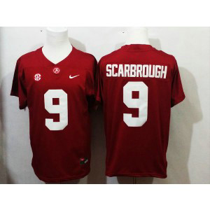 NCAA Alabama Crimson Tide 9 Bo Scarbrough Red Football Men Jersey