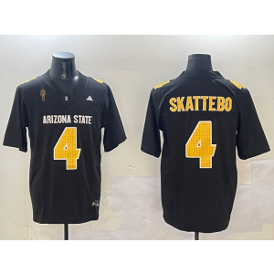 NCAA Arizona State 4 C SKATTEBO Black F.U.S.E. Vapor Limited Men Jersey