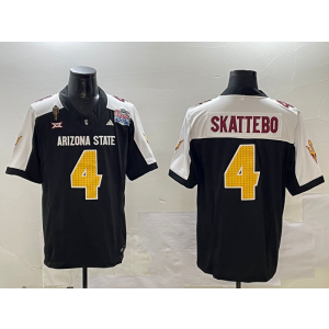 NCAA Arizona State 4 C SKATTEBO Black White F.U.S.E. Vapor Limited Men Jersey
