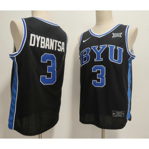 NCAA BYU Cougars 3 AJ Dybants Black Vapor Limited Men Jersey