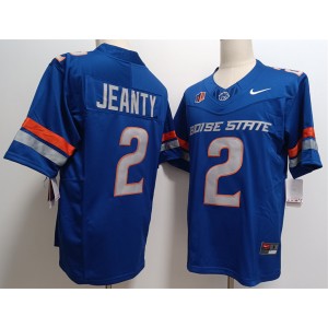 NCAA Boise State Broncos 2 Ashton Jeanty Blue F.U.S.E. Vapor Limited Men Jersey
