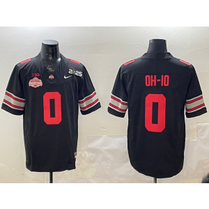 NCAA Buckeye 0 OH-10 Black 2025 Champion F.U.S.E. Vapor Limited Men Jersey