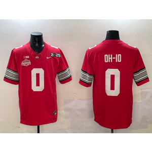 NCAA Buckeye 0 OH-10 Red 2025 Champion F.U.S.E. Vapor Limited Men Jersey
