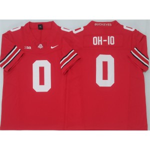 NCAA Buckeyes 0 OH-IO Red F.U.S.E. Vapor Limited Men Jersey