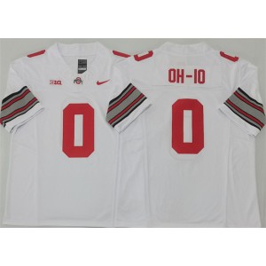 NCAA Buckeyes 0 OH-IO White F.U.S.E. Vapor Limited Men Jersey