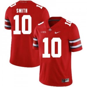 NCAA Buckeyes 10 Troy Smith Red Vapor Limited Men Jersey