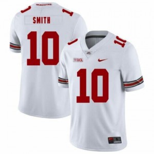 NCAA Buckeyes 10 Troy Smith White Vapor Limited Men Jersey