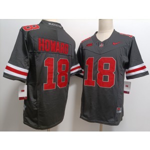 NCAA Buckeyes 18 Will Howard Black F.U.S.E. Vapor Limited Men Jersey