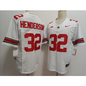 NCAA Buckeyes 32 TreVeyon Henderson White F.U.S.E. Vapor Limited Men Jersey