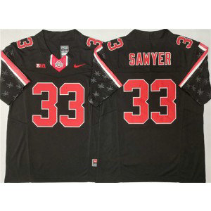 NCAA Buckeyes 33 Jack Sawyer Black 2025 F.U.S.E. Vapor Limited Men Jersey