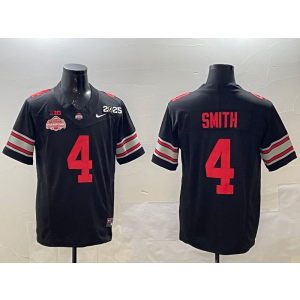 NCAA Buckeyes 4 Jeremiah Smith Black 2025 Champion F.U.S.E. Vapor Limited Men Jersey
