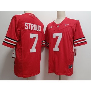 NCAA Buckeyes 7 CJ Stroud Red F.U.S.E. Vapor Limited Men Jersey