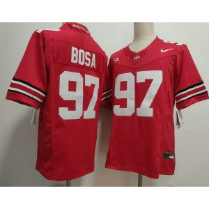 NCAA Buckeyes 97 Bosa Red F.U.S.E. Vapor Limited Men Jersey