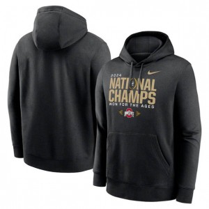 NCAA Buckeyes Black 2024 National Champions Pullover Hoodie