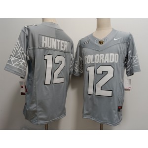 NCAA Buffaloes 12 Travis Hunter Grey F.U.S.E. Vapor Limited Men Jersey