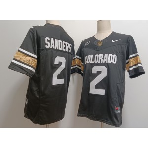 NCAA Buffaloes 2 Shedeur Sanders Black F.U.S.E. Vapor Limited Men Jersey