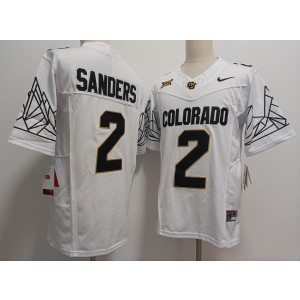 NCAA Buffaloes 2 Shedeur Sanders White F.U.S.E. Vapor Limited Men Jersey