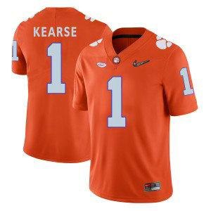 NCAA Clemson Tigers 1 Jayron Kearse Orange With Diamond Logo Football Men Jersey