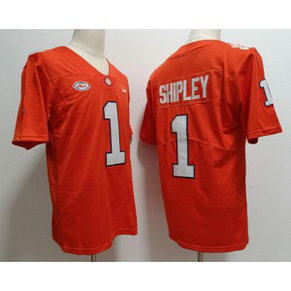 NCAA Clemson Tigers 1 Shipley Orange Vapor Limited Men Jersey NCAA Clemson Tigers 1 Shipley Orange Vapor Limited Men Jersey