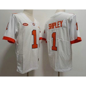 NCAA Clemson Tigers 1 Shipley White Limited Men Jersey
