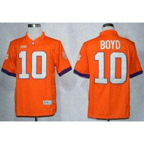 NCAA Clemson Tigers 10 Tajh Boyd Orange Limited Men Jersey