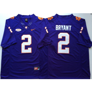 NCAA Clemson Tigers 2 Kelly Bryant Purple Football Men Jersey