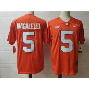 NCAA Clemson Tigers 5 UIAGELELEI Orange Men Jersey
