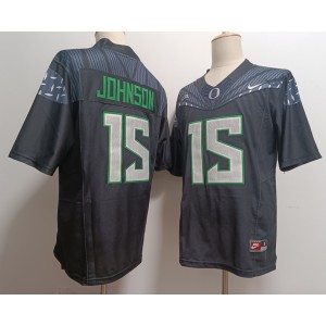 NCAA Ducks 15 Tez Johnson Black F.U.S.E. Vapor Limited Men Jersey