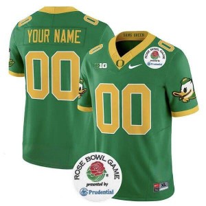 NCAA Ducks Customized Green Rose Bowl F.U.S.E. Vapor Limited Men Jersey