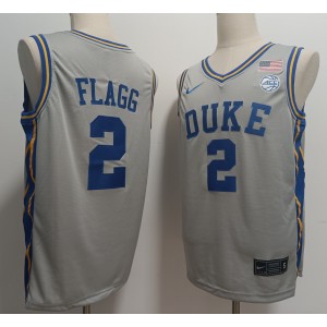 NCAA Duke Blue Devils 2 Cooper Flagg Grey Vapor Limited Men Jersey