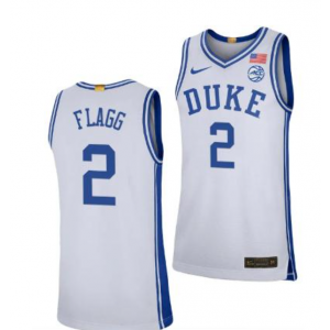 NCAA Duke Blue Devils 2 Cooper Flagg White Men Jersey