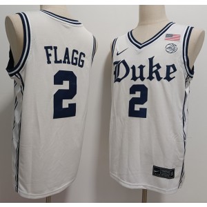 NCAA Duke Blue Devils 2 Cooper Flagg White Vapor Limited Men Jersey