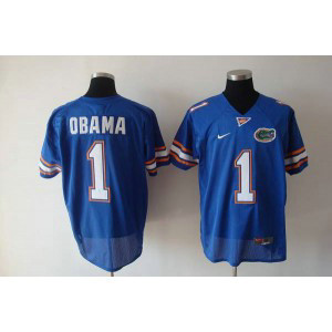 NCAA Florida Gators 1 Obama Blue Men Jersey