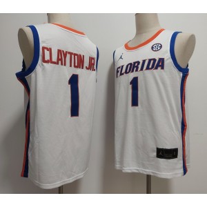 NCAA Florida Gators 1 Walter Clayton Jr. White 2025 Champions Vapor Limited Men Jersey