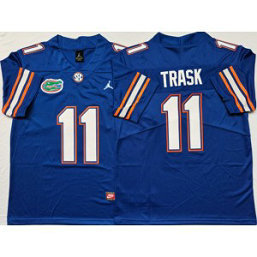 NCAA Florida Gators 11 Kyle Trask Blue New Men Jersey
