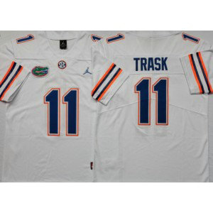 NCAA Florida Gators 11 Kyle Trask White Men Jersey